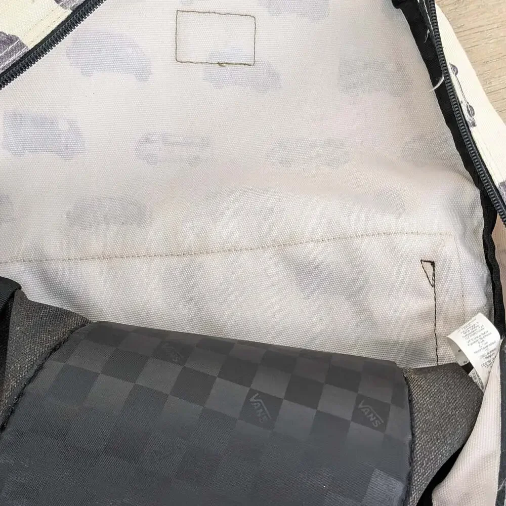 Vans Off The Wall Bus Van Print Canvas Backpack
